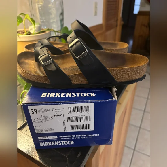 Birkenstock Navy Blue Sandals - Picture 1 of 2